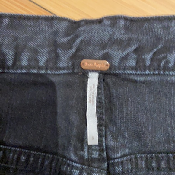 Free People black denim skirt - Picture 3 of 9